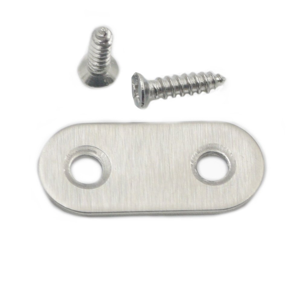 Fujiyuan 5 PCS 36mm x 16mm Hinge Corners Stainless Steel Corner Brace Joint Angle Bracket Furniture Fitting Holes Connector DIY