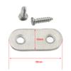 Fujiyuan 5 PCS 36mm x 16mm Hinge Corners Stainless Steel Corner Brace Joint Angle Bracket Furniture Fitting Holes Connector DIY view 2