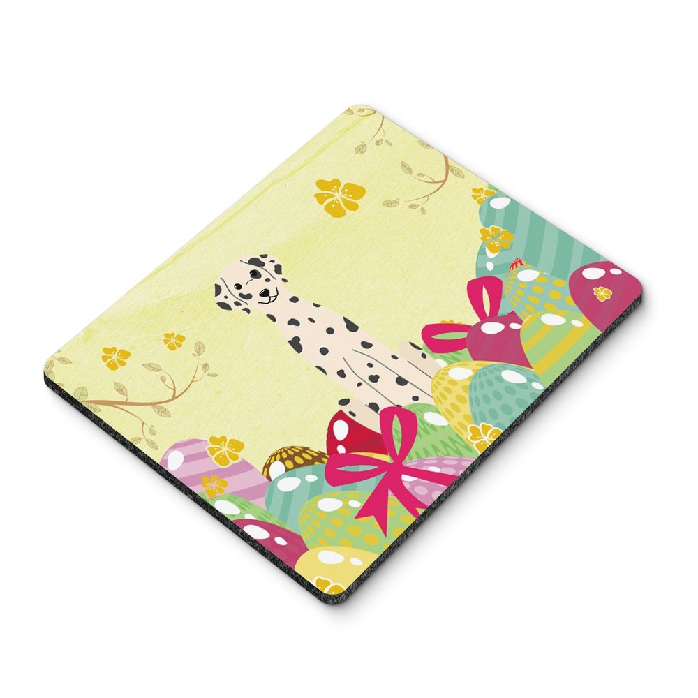 Caroline's Treasures BB6097MP Easter Eggs Dalmatian Mouse Pad, Hot Pad or Trivet for Home Office Gaming Working Computers Laptop Mouse Mat,Washable Large Mousepad