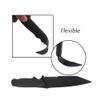 TOONOL Tactical Combat Training Rubber Dummy Knife Bayonet with Scabbard/Sheath for M4/M9/M16 Airsoft Pistol CS CF Cosplay Wargames (Black-3) view 3