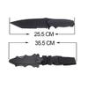TOONOL Tactical Combat Training Rubber Dummy Knife Bayonet with Scabbard/Sheath for M4/M9/M16 Airsoft Pistol CS CF Cosplay Wargames (Black-3) view 4