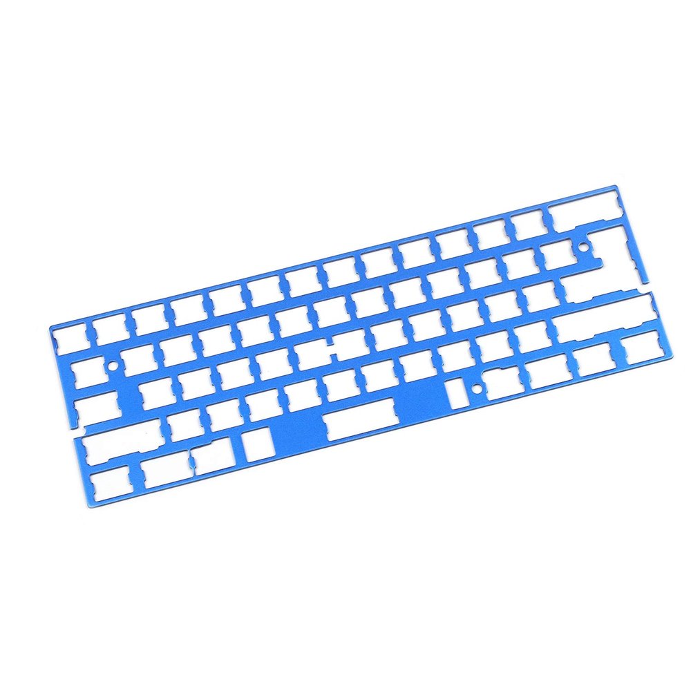 YMDK Universal Anodized Aluminum Plate Positioning Board Plate Support ISO ANSI for GH60 PCB 60% Keyboard DIY