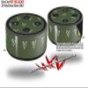 Skin Wrap Decal Set 2 Pack for Amazon Echo Dot 2 - Hearts Hunter Green (2nd Generation ONLY - Echo NOT Included) view 2