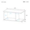 Shirai Sangyo COB-3060WH CD/DVD Rack, U-Shaped Rack, White, Width 23.2 inches (59 cm), Height 11.6 inches (29.5 cm), Depth 9.2 inches (23.4 cm) view 2
