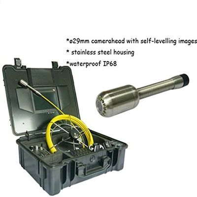 29mm self-Levelling Camera System Underwater Sewer Pipe Inspection Camera with 20m Snake Cable