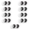 Acoustic Audio CS-IC83 in Ceiling Wall 8" Speaker 9 Pair Pack 3 Way Home Theater Flush Mount view 1