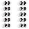 Acoustic Audio CS-IC83 in Ceiling Wall 8" Speaker 10 Pair Pack 3 Way Home Theater Flush Mount view 1