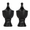 Urbanest Set of 2 Urn Lamp Finials, 1 3/4-inch Tall, Distressed Black view 1