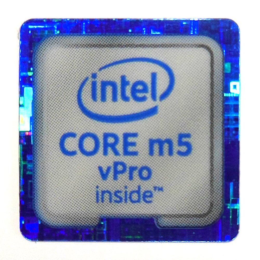 VATH Sticker Compatible with Intel Core m5 vPro Inside 18 x 18mm / 11/16" x 11/16" [932]
