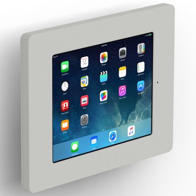 VidaMount Light Grey Home Button Covered Enclosure and Tilting VESA Wall Mount [Bundle] Compatible with iPad 9.7 (5th / 6th Gen), Pro 9.7", Air 1/2
