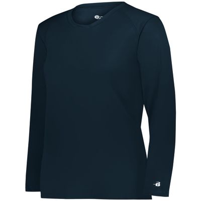 B-Core Ladies' L/S Tee Navy Small