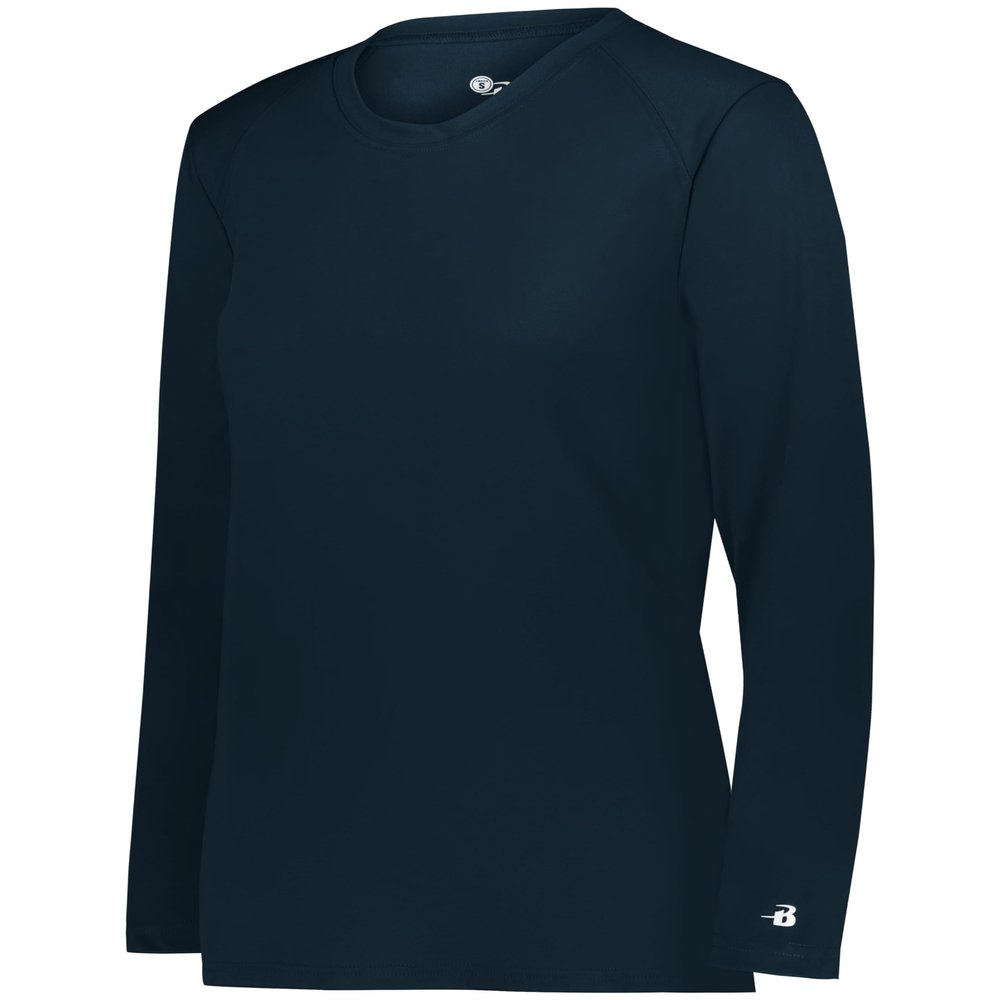 B-Core Ladies' L/S Tee Navy Small