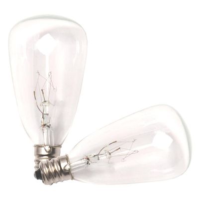 Gerson 93369-5 watt ST35 Candelabra Screw Base Clear (2 pack)