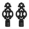Urbanest Set of 2 Key Lamp Finials, 2 3/8-inch Tall, Black view 1