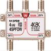 Mass Pro Denko 4SPFDW 4 Splitter, Supports New 4K 8K Satellite Broadcasting (3224MHz) view 3