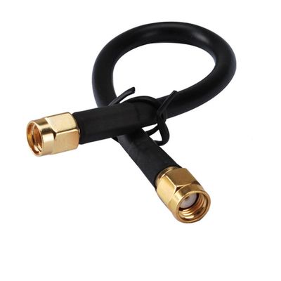 1.6ft Rf Connector SMA Plug to Rp-SMA Male Straight Assembly Extension Coaxial Cable Rg58 50cm for Wireless Antenna Ships from USA