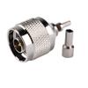 2pcs RF Connector Adapter Coaxial N Male Crimp for RG174 RG316 Cable Ships from USA view 1