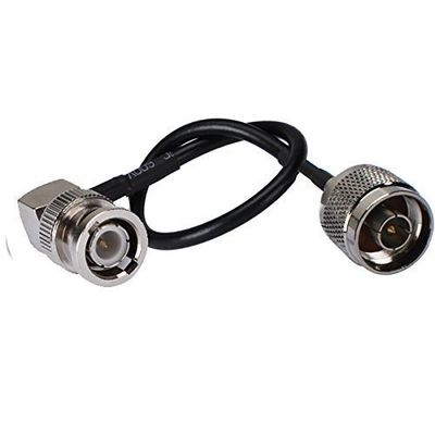 1.6ft Rf Terminal Connector BNC Male Right Angle to N Plug Straight Coaxial Cable Extension Rg174 50cm for Wireless Antenna Ships from USA