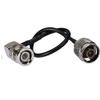 1.6ft Rf Terminal Connector BNC Male Right Angle to N Plug Straight Coaxial Cable Extension Rg174 50cm for Wireless Antenna Ships from USA view 1