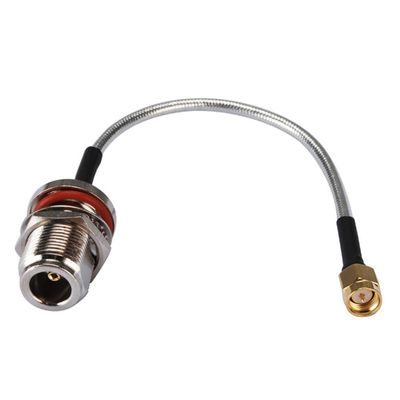 20cm RF Coaxial Connector N Female Bulkhead O-Ring to SMA Male Adapter Solder for RG402 Cable Ships from USA