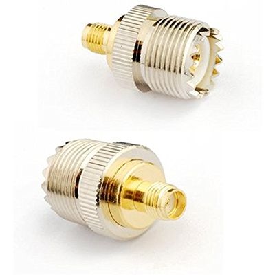 2pcs RF coaxial Coax Adapter SMA Female to UHF Female SO-239 SO239 Ships from USA