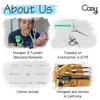 [5-Piece] Cozy USB Caps for USB C Cable - Tether/Cap Provides Dust and Oxidation Protection, Projection Adapter Cover, Protects During Travel, Portable, Designed by Cozy (Black) view 2
