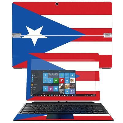 MightySkins Skin Compatible with Lenovo MIIX 510 12.2" wrap Cover Sticker Skins Puerto Rican Flag