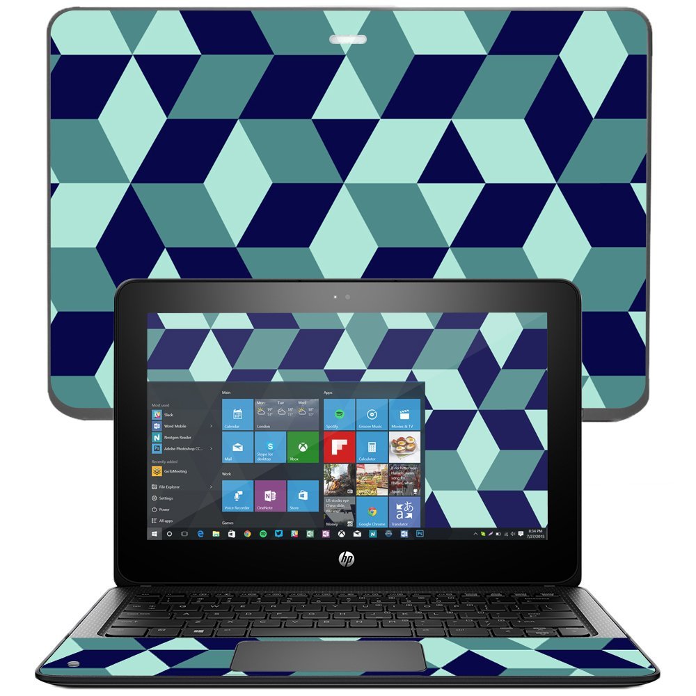 MightySkins Skin Compatible with HP ProBook x360 11" (2017) wrap Cover Sticker Skins Geo Tile