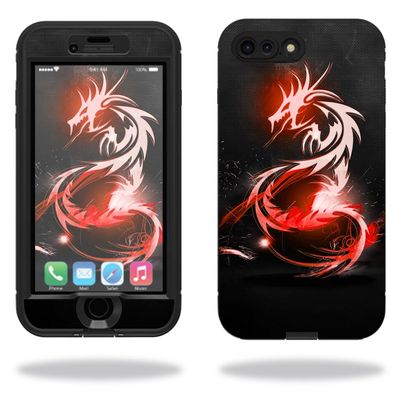 MightySkins Protective Vinyl Skin Decal Compatible with Lifeproof Nuud iPhone 7 Plus Sticker wrap Cover Sticker Skins Tribal Dragon