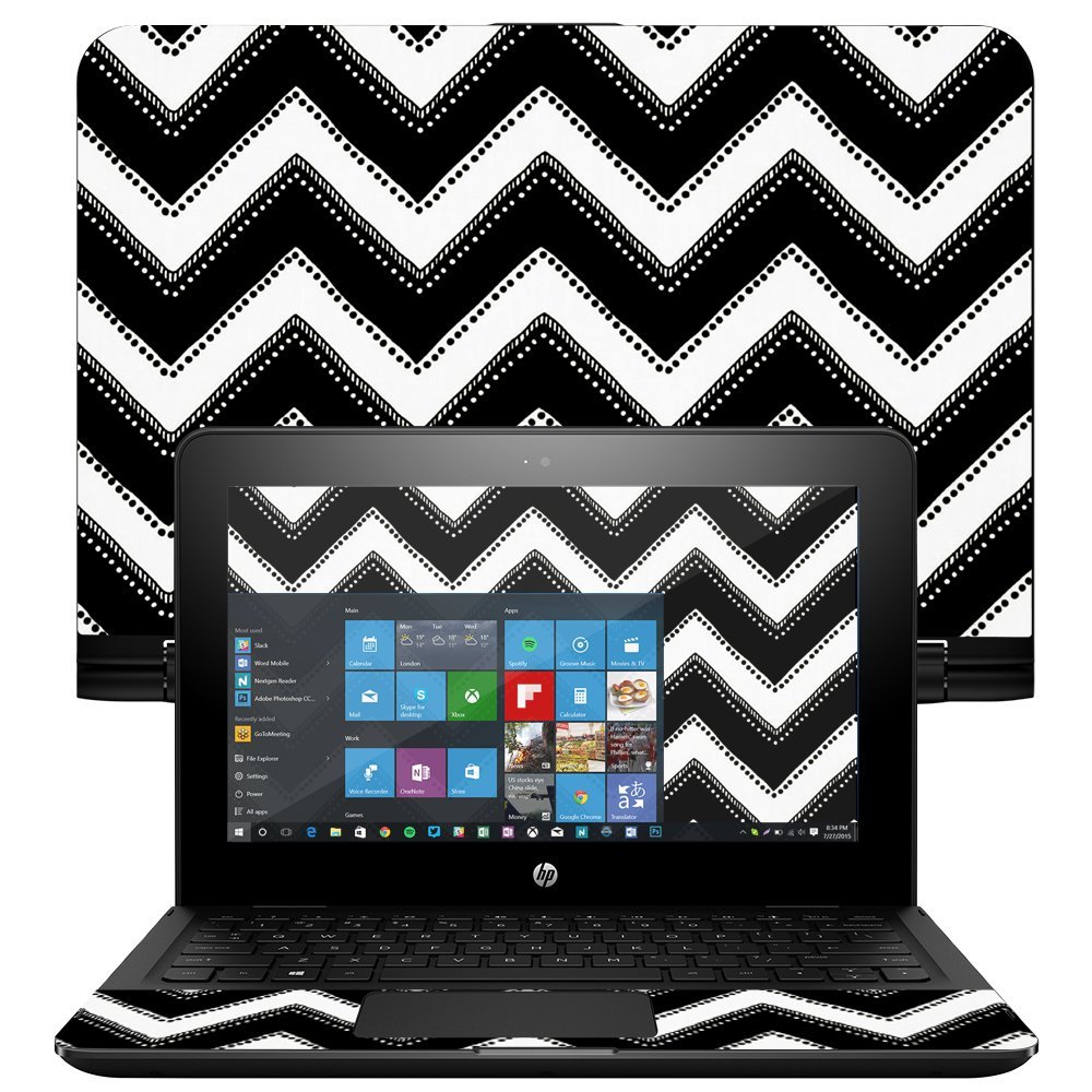 MightySkins Skin Compatible with HP x360 Convertible 11" (2017) wrap Cover Sticker Skins Chevron Style