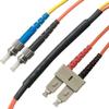 10M SC/ST Mode Conditioning (ST Side) Fiber Optic Cable (9/125-62.5/125) view 1