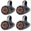 KICKER (4) 43KM654LCW 6.5" 780 Watt Marine Boat Wakeboard Tower LED Speakers view 1