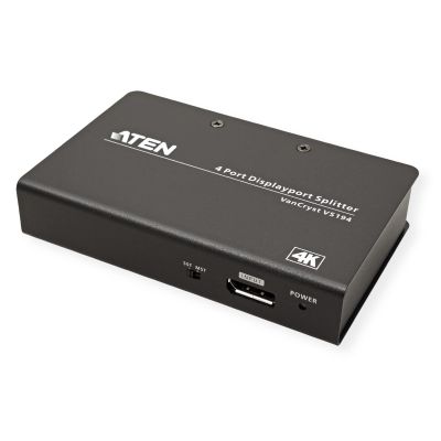 ATEN 4K DisplayPort 4 Port Splitter VS194 (4096 x 2160/3840 x 2160 @ 60 Hz) for Home, Corporate, Education & Commercial use, UK, #1 KVM Market Leader
