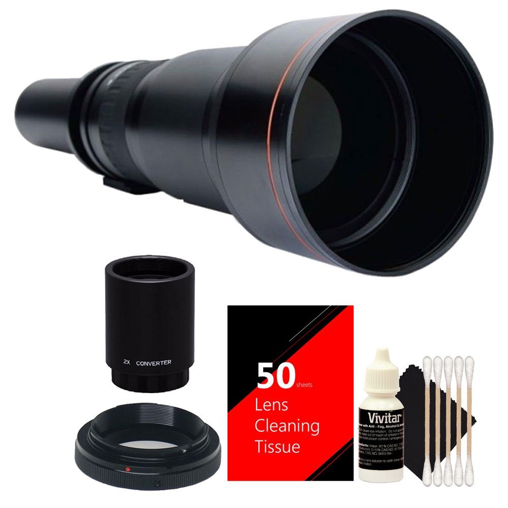 650-1300mm f/8-16 Telephoto Lens Kit for Nikon D3X D810 D800 D7000's D5000's D3000's