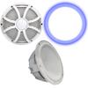 Wet Sounds Revo 12" Subwoofer, Grill, & RGB LED Ring - White Subwoofer & White Closed Face SW Grill - 4 Ohm view 1