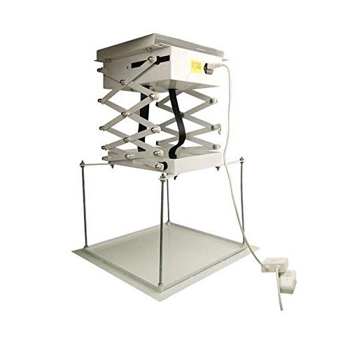 MXBAOHENG 1M Motorized Hanger Projector Lift Remote Control Electric Ceiling Mount Bracket Lifting Lifter for Cinema Church Hall School