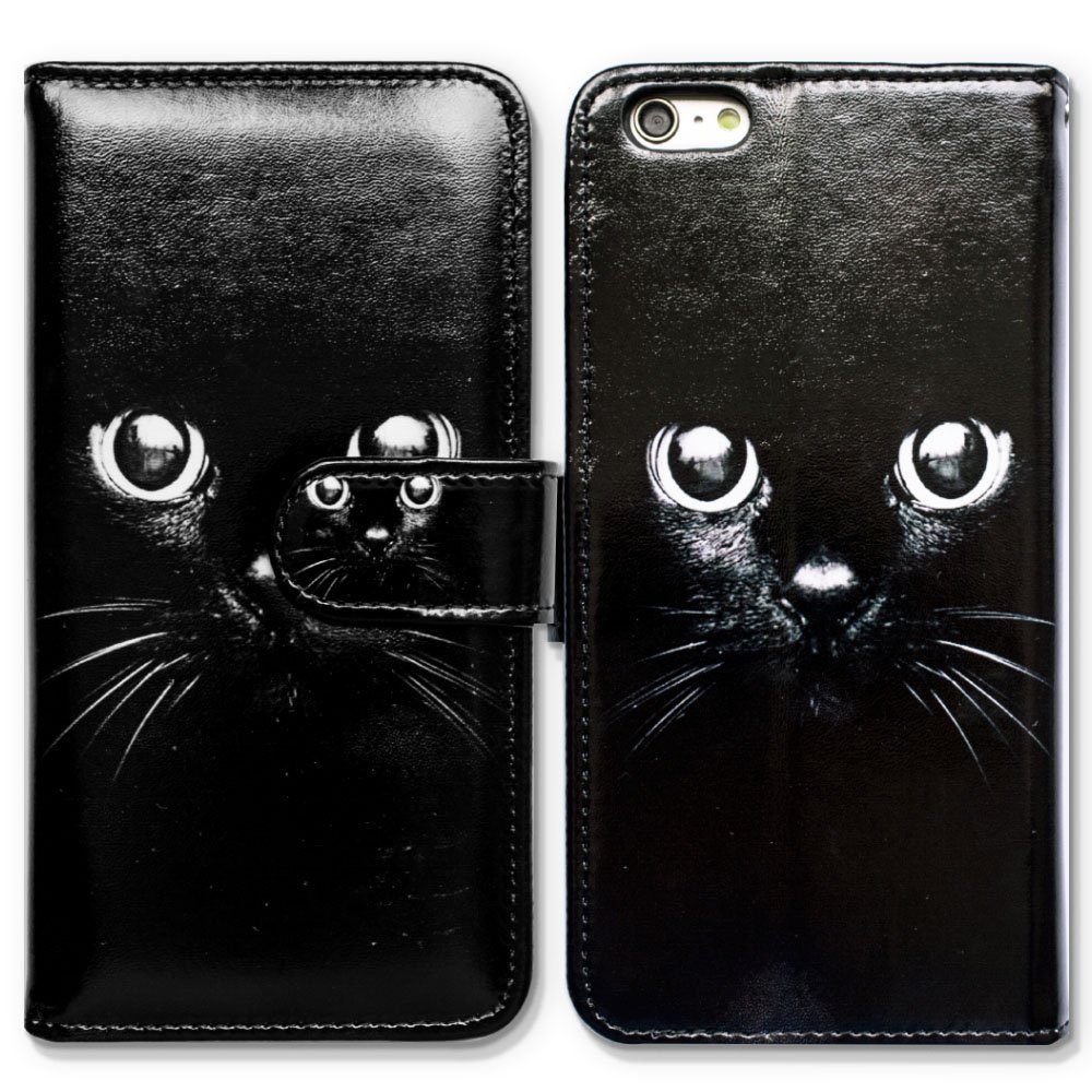 Bcov Case for iPod Touch 7/iPod Touch 6,Bcov Black Cat Style Wallet Flip Leather Cover Case with Credit Card ID Card Slot Holder Kickstand for iPod Touch 7/6/5