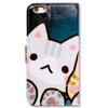 Bcov Case for iPod Touch 7/iPod Touch 6,Bcov Cartoon White Cat Wallet Flip Leather Cover Case with Credit Card ID Card Slot Holder Kickstand for iPod Touch 7/6/5 view 3