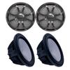 Wet Sounds Two Revo 10" Subwoofers & Grills - Black Subwoofers & Black Closed Face SW Grills - 2 Ohm view 1