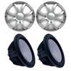 Wet Sounds Two Revo 10" Subwoofers & Grills - Black Subwoofers & Silver XS Grills - 4 Ohm view 1