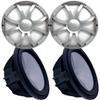 Wet Sounds Two Revo 12" Subwoofers & Grills - Black Subwoofers & Silver XS Grills - 4 Ohm view 1