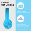 LilGadgets Connect+ Pro Wired Kids Headphones for School with Microphone, Volume Limiting Over-Ear Headset with Cord, SharePort Technology & SoftTouch Padding, Blue view 4