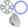 Wet Sounds Revo 12" Subwoofer, Grill, & RGB LED Ring - White Subwoofer & White Grill with Steel Inserts - 4 Ohm view 1