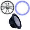Wet Sounds Revo 12" Subwoofer, Grill, & RGB LED Ring - Black Subwoofer & Gunmetal Steel Grill - 4 Ohm view 1