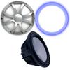 Wet Sounds Revo 12" Subwoofer, Grill, & RGB LED Ring - Black Subwoofer & Silver XS Grill - 2 Ohm view 1