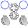 Wet Sounds Two Revo 12" Subwoofers, Grills, & RGB LED Rings - White Subwoofers & White Closed Face SW Grills - 4 Ohm view 1