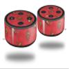 Skin Wrap Decal Set 2 Pack for Amazon Echo Dot 2 - Sea Shells 02 Coral (2nd Generation ONLY - Echo NOT Included) view 1