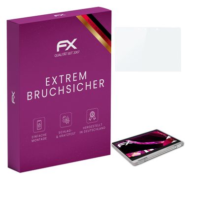 atFoliX Plastic Glass Protective Film compatible with Porsche-Design Book One, 9H Hybrid-Glass FX Screen Protector