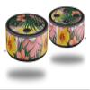 Skin Wrap Decal Set 2 Pack for Amazon Echo Dot 2 - Beach Flowers 02 Pink (2nd Generation ONLY - Echo NOT Included) view 1
