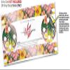 Skin Wrap Decal Set 2 Pack for Amazon Echo Dot 2 - Beach Flowers 02 Pink (2nd Generation ONLY - Echo NOT Included) view 3